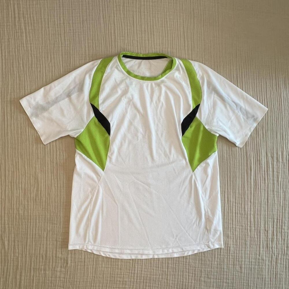 Sugoi RSR S/S white, black, and lime green short sleeve shirt/jersey